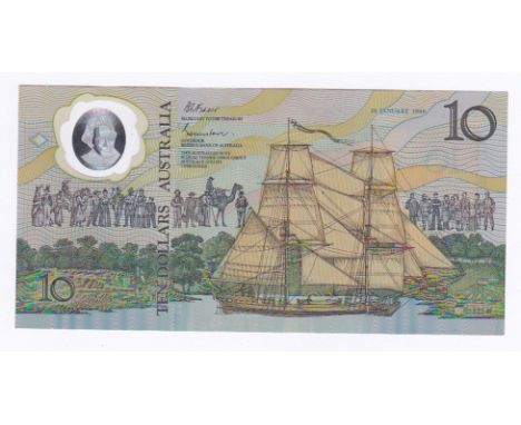Australia 1988-10 Dollar's, prefix AA, UNC-a wonderful original portrait note
