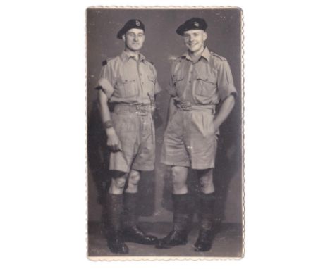 Postcard WWII-Tank Corps WWI RP W/O &amp; Son m/s G. Hurley and Self, Alexandria, Egypt 1941