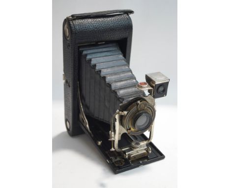 A Kodak folding bellows camera, with ball bearing shutter