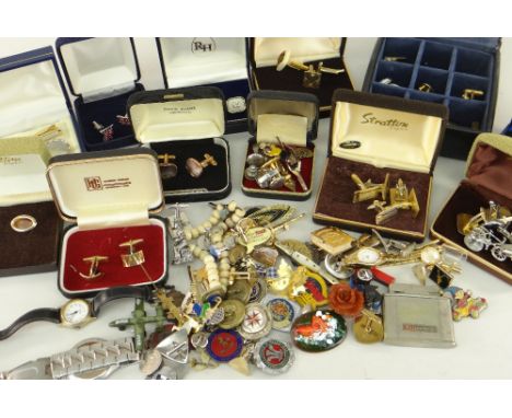 ASSORTED BOXED GENTS CUFFLINKS &amp; COLLECTABLES