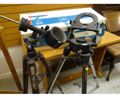 BOXED TASCO TELESCOPE and two telescope tripod stands (3)