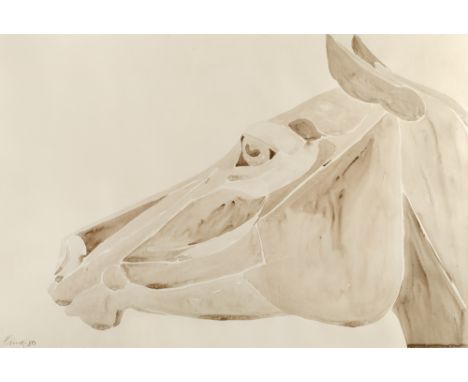 Elisabeth Frink (1930-1993)Horse's Head, 1980signed and dated (lower left)watercolour and pencil on paper59.5 x 84cm. Provena