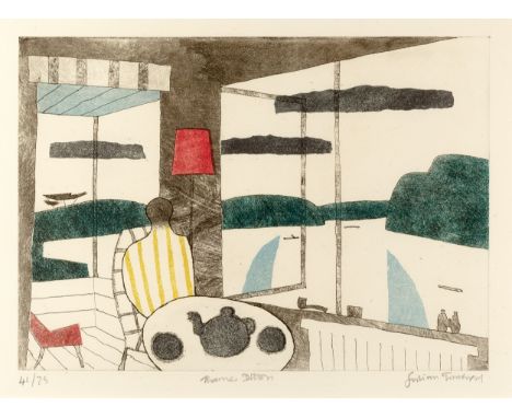 Julian Trevelyan (1910-1988)Thames Ditton, 196941/75, signed, titled, and numbered in pencil (in the margin)etching and aquat