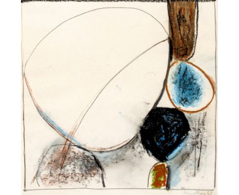 Paul Feiler (1918-2013)Dissected Oval, 1963signed and dated (lower right)pastel on paper30 x 30cm. Provenance:The Redfern Gal
