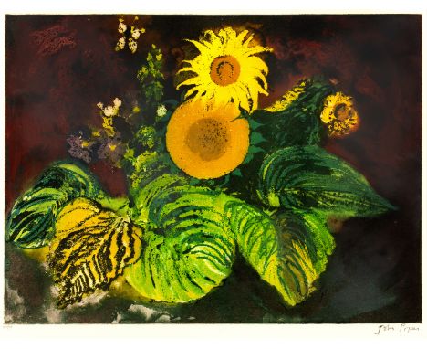 John Piper (1903-1992)Sunflowers (Levinson 420), 198938/70, signed and numbered in pencil (in the margin)etching and aquatint
