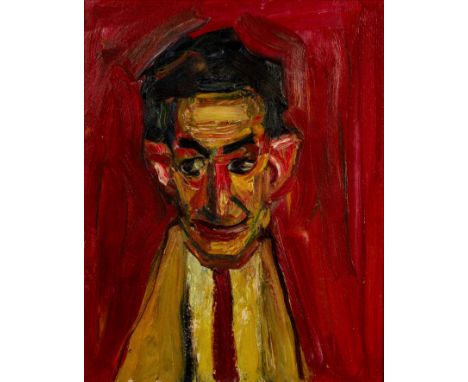 Michael Fussell (1927-1974)Portrait of a Manoil on canvas49 x 29cm.