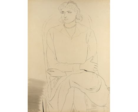 Ceri Richards (1903-1971)Study of a Girl, 1930signed and dated (lower left)pen, ink, and wash73 x 53cm. Provenance:The Zwemme