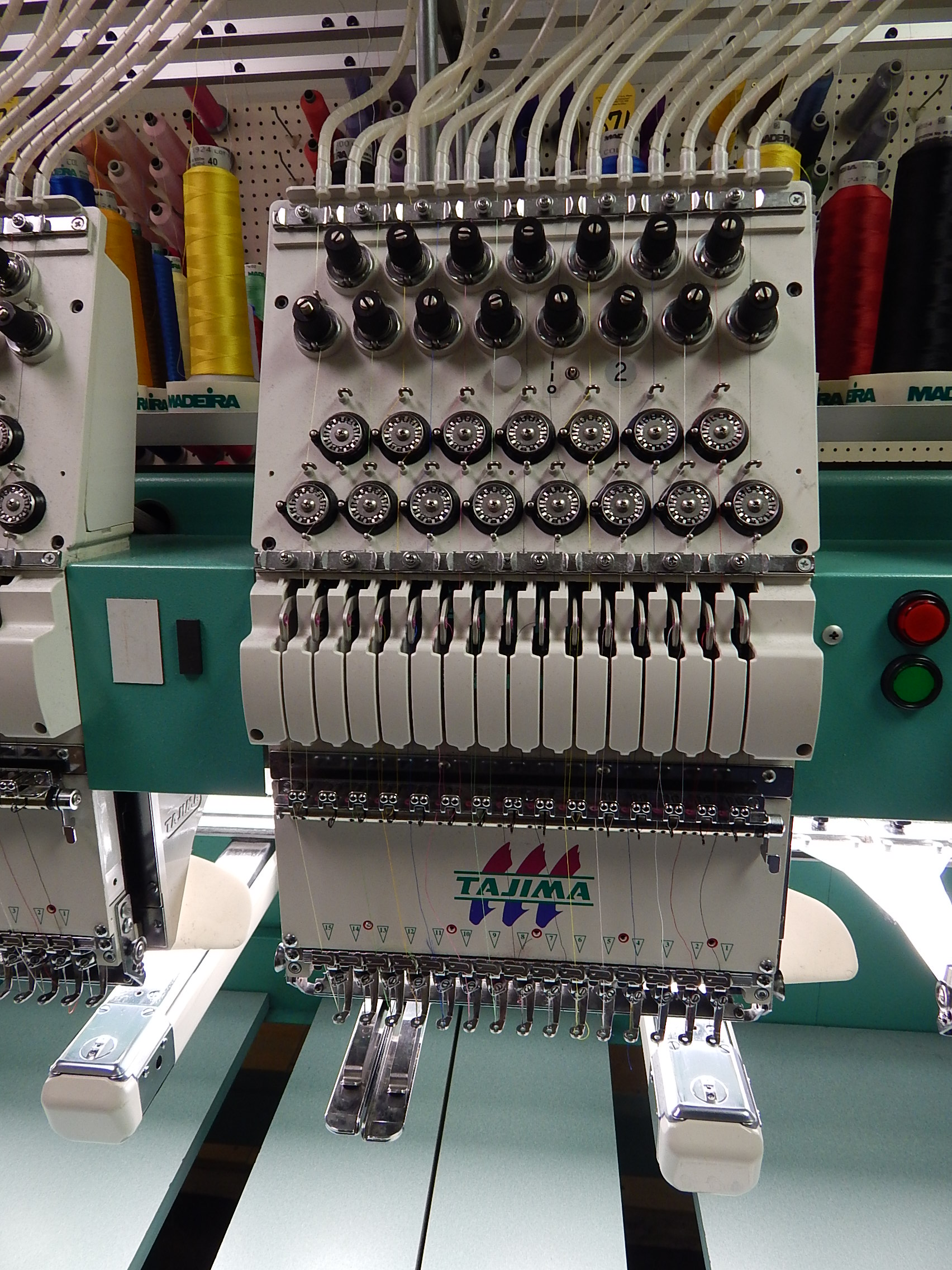 TAJIMA Electronic Multi Head Automatic Embroidery Machine, Model TFMX ...