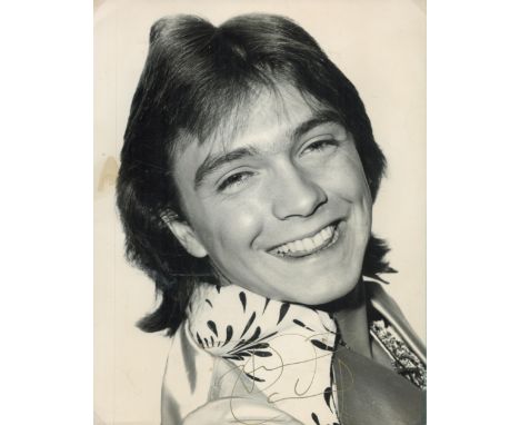 David Cassidy signed 10x8 inch vintage black and white photo. Music Autograph. Good condition. All autographs are genuine han