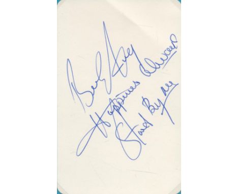 Ben E King signed 6x4 inch white album page. Benjamin Earl King (September 28, 1938 - April 30, 2015) was an American soul an