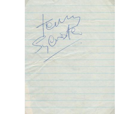 The Escorts Terry Sylvester signed 5x4 page. Terence Sylvester (born 8 January 1947) [1] is an English musician and songwrite