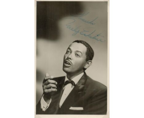 Billy Eckstine signed 6x4inch vintage photo. Music Autograph. Good condition. All autographs are genuine hand signed and come