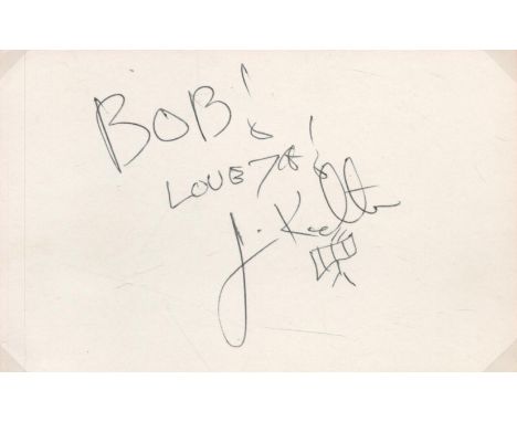 Jim Keltner (Rock Drummer) signed 6x4 inch album page dedicated. James Lee Keltner (born April 27, 1942) is an American drumm