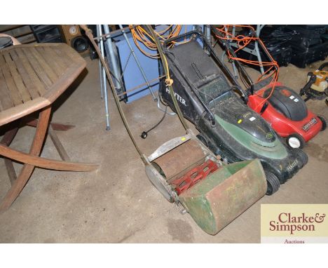 A Ransomes vintage push cylinder mower