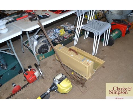 A vintage car jack