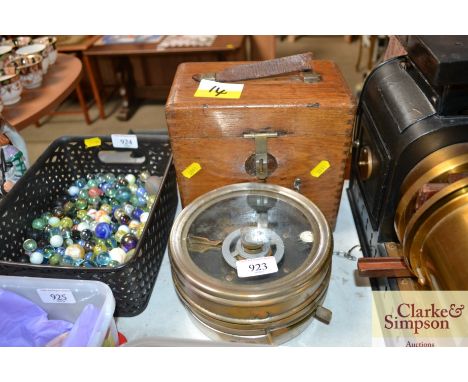 A vintage Boddy Ridewood racing pigeon clock in a wooden box