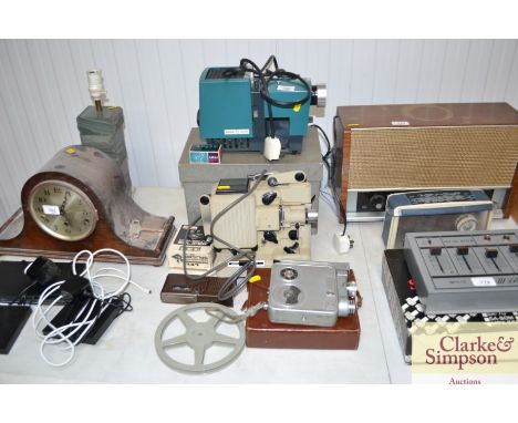 A Kodak projector; A Eumig projector; and a cine camera etc.