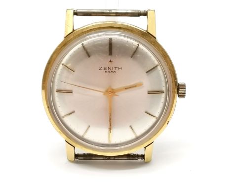 Zenith 2300 vintage manual wind gold plated wristwatch - 32mm with a 2532 movement ~ runs then stops