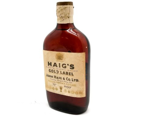 Haig's Gold label spring cap unopened 1950's 35cl scotch whisky - 19.5cm high