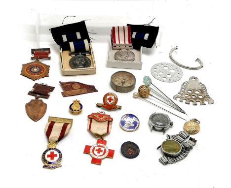 Qty of militaria inc Naval General service medal (with Near East clasp) awrded to J936844K M H Muir ORD RN (in original box),