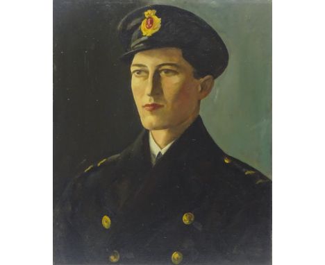 Jacob Kramer (1892-1962): Portrait of a Military Officer, oil on canvas signed 61cm x 51cm unframed  Condition Report & Furth