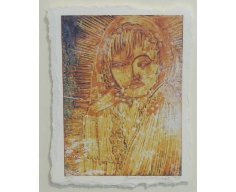 Jane MacAllister Dukes (British Contemporary): 'Lady of the Light',  artist's proof colour print signed and dated '05 in penc
