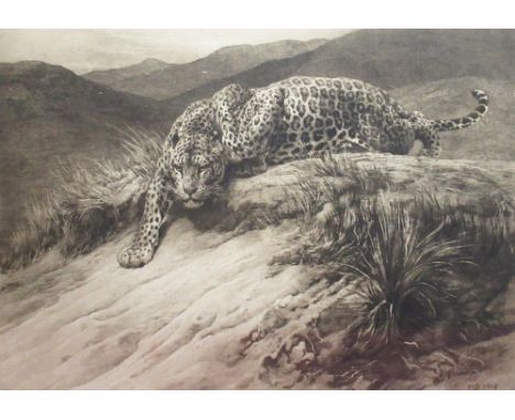 After Herbert Dicksee (British, 1864 - 1962); 'Stealth', monochrome print, Pub. Frost &amp; Reed, 8 Clare Street Bristol, May