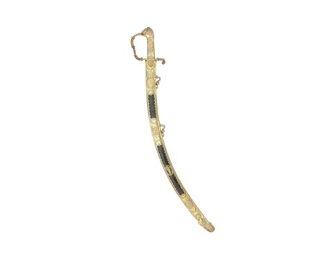 A FINE SILVER-GILT-MOUNTED SWORD PRESENTED TO CAPTAIN WILLIAM AUGUSTUS MONTAGU OF HIS MAJESTY'S FRIGATE CORNWALLIS FROM THE O