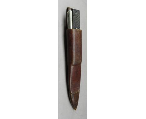 A VICTORIAN FOLDING KNIFE BY W.MORTON &amp; SON SHEFFIELD, CIRCA 1870-80 with slender single-edged locking blade formed with 