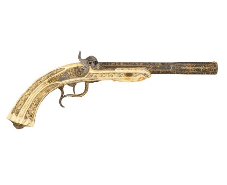 ˜THE PROPERTY OF A COLLECTOR AN IMPORTANT FRENCH ROYAL 60 BORE PERCUSSION RIFLED TARGET PISTOL MADE FOR LOUIS PHILIPPE, DUC D