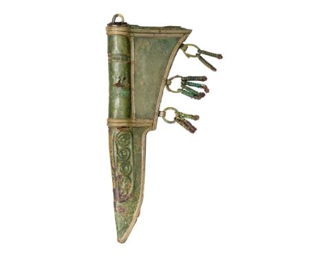 A KNIFE AND SHEATH, EASTERN EUROPEAN, 11TH/12TH CENTURY; THREE SEAX-BLADES, 10TH/11TH CENTURY AND A KNIFE, PROBABLY 16TH CENT