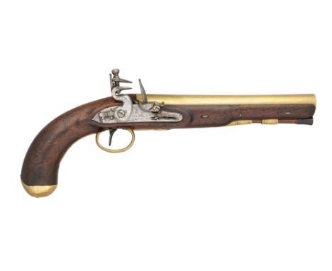 ‡A RARE 20 BORE FLINTLOCK MAIL COACH PISTOL BY H.W.MORTIMER &amp; SON, LONDON, GUNMAKERS TO HIS MAJESTY, NO. 268, CIRCA 1810 