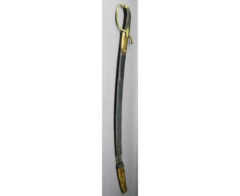 A BRITISH OFFICER'S NON-REGULATION SABRE, A MEMENTO OF AN EARLY NAPOLEONIC ACTION, CIRCA 1803 with curved fullered regulation