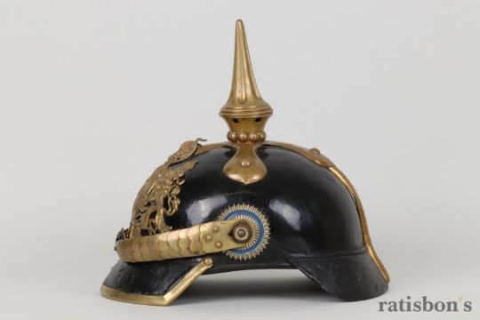 Bayern Pickelhaube Kavallerie Mannschaft Bavaria Cavalry Spike Helmet Em Bayern Pickelh