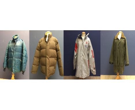 Puffa coat, Waxed coat country style XL, Pikeur winter coat &amp; Nike rugby coat size XXL 