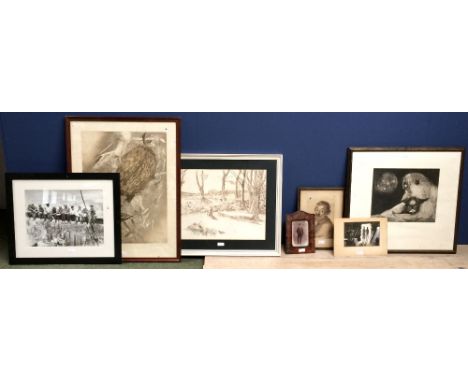 After Pamela Griffith limited edition sepia print 'The Echinda' no 36/40 signed in pencil on mount 44 X 60 framed &amp; glaze
