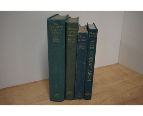 Freya Stark. Four titles: The Southern Gates of Arabia (1936, 3rd printing); The Coast of Incense (1953, 1st); East is West (
