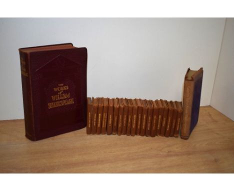 Shakespeare. A small selection, includes: nineteen miniature volumes of the works published in New York by the Knickerbocker 