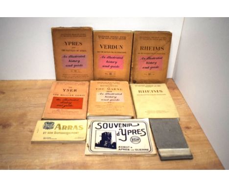 First World War. A small selection of the Illustrated Michelin Guides to the Battle-fields (1914-1918), plus three souvenir p