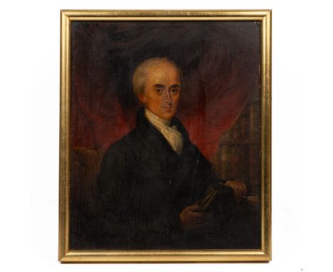 19th Century British School Portrait of a gentleman, oil on board.31.5cm x 26cmQty: 1Some scratches to the painted surface, p