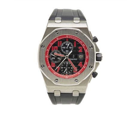 A gentleman's limited edition titanium cased chronograph, Audemars Piguet Royal Oak Queen's Road, limited edition, 052/100, t