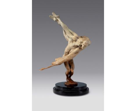 RICHARD MACDONALD (USA,1946)."Doves.Bronze, specimen 446/950.Signed and justified on the base.Measurements: 39 x 25 x 5 cm.Ri