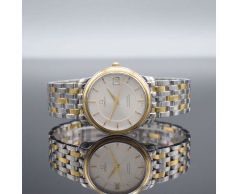 OMEGA Chronometer Herrenarmbanduhr,  Schweiz um 1996, Automatik, Edelstahl &amp; Gold komb., Boden aufgedr., Gliederband m. F