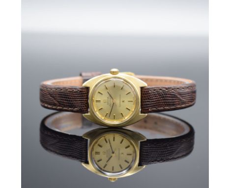 OMEGA Damenarmbanduhr Constellation Chronometer Referenz 567.001,  Automatik, Schweiz um 1969, Metallgeh. mit Goldhaube, vers