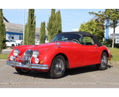 Jaguar XK 150 DHC,  Fahrgestellnummer: S838536, EZ 07/1960, Laufleistung ca. 34.501 miles abgelesen, 140 kW/ 190 PS, Schaltge