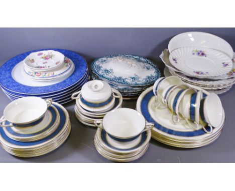 ROYAL WORCESTER BELVOIR PART DINNER &amp; TEA SERVICE with additional dinnerware by various makers
