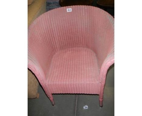 A Lloyd Loom bedroom chair. COLLECT ONLY.