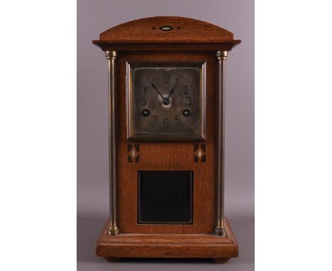 An Art Deco mantel clock, Germany, ca. 1920, running movement, h 35 cm.