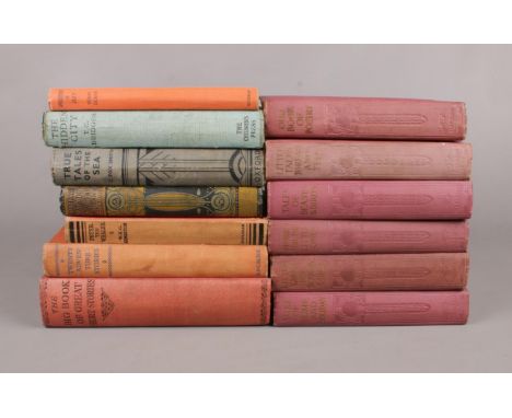 A collection of mainly vintage children's books. Susan Coolidge What Katy did at school,  C. Fox Smith True Tales of the Sea,