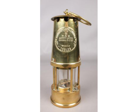 An Eccles Type 6 miners safety lamp. By The Protector Lamp &amp; Lighting Co Ltd.  